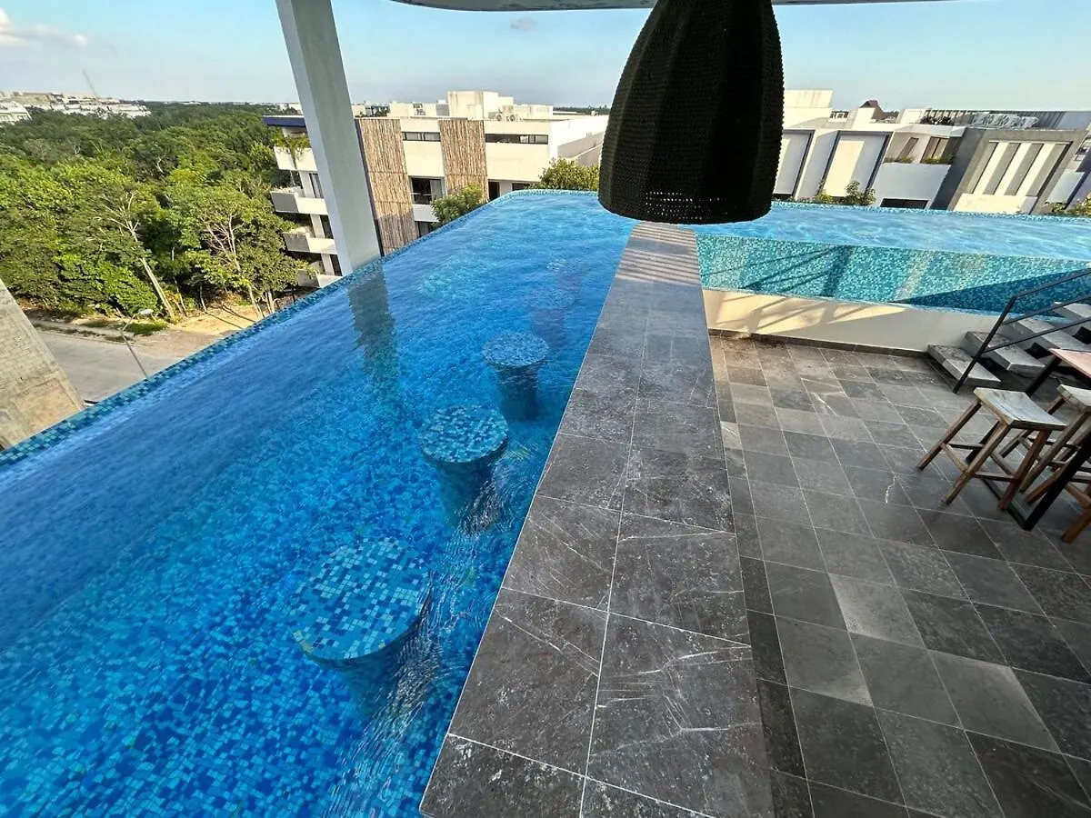 Tulum Aldea Zama Studio With Stable Wifi, Gym And Rooftop Pool 멕시코